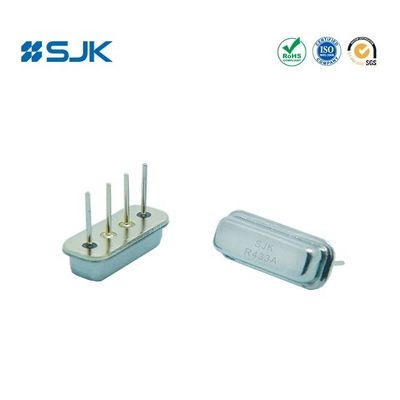 ডিপ 4 পিনস এসএও রেজোনেটর এফ -11 395 মেগাহার্টজ ± 75 কেএইচজেড সহ