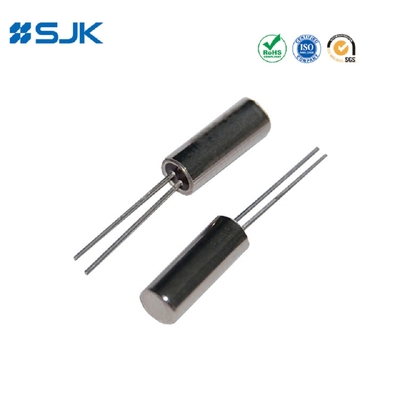 3 X 8 মিমি থ্রু হোল ক্রিস্টাল রেজোনেটর 32.768KHz 12.5pF ± 20ppm -20~+70°C